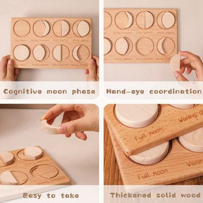 Wooden Moon Puzzle Board