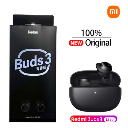 Xiaomi Redmi Buds 3 Lite TWS Bluetooth 5.2 Earphone Headset IP54 18 Hours Battery Life Mi Ture Wireless Earbuds 3 Youth Edition